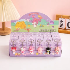 24PCS/SET Sanrio Blind Box Anime Figure Figurine Keychain