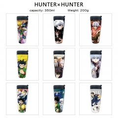 9 Styles 350ML Hunter×Hunter Cartoon Pattern Mug Anime Plastic Water Cup