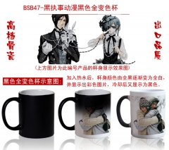 2 Styles Kuroshitsuji/Black Butler Cartoon Pattern Ceramic Cup Anime Changing Color Ceramic Mug