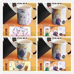 3 Styles Miss Kobayashi's Dragon Maid Cartoon Pattern Ceramic Cup Anime Changing Color Ceramic Mug