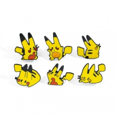 6 Styles Pokemon Detective Pikachu Anime Brooch