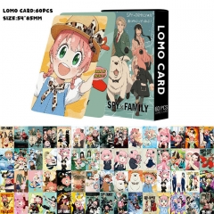 5.4*8.5CM 60PCS/SET SPY X FAMILY Anime Paper Lomo Card