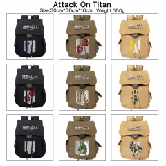 12 Styles Attack on Titan/Shingeki No Kyojin Cosplay Cartoon Canvas Students Backpack Anime Bag