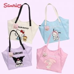 32*10*35cm 4 Styles Sanrio Kuromi Mymelody Anime Canvas Bag