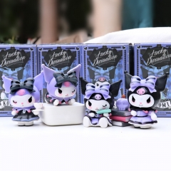 6PCS/SET Sanrio Kuromi Cartoon Anime PVC Figure Toy