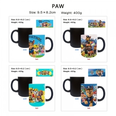 5 Styles Paw Patrol Snow Slide Cartoon Pattern Ceramic Cup Anime Changing Color Ceramic Mug