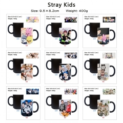 11 Styles K-POP Stray Kids Cartoon Pattern Ceramic Cup Anime Changing Color Ceramic Mug