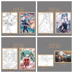 7 Styles 2 Sizes Hatsune Miku 3 Colors Changed Photo Frame Picture Lamp Anime Nightlight (USB)