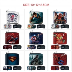 11 Styles Superhero Movie Short Pattern Purse Anime PU Wallet