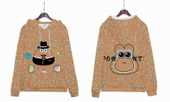 Pou Cute Cartoon Long Sleeve Anime Hooded Hoodie