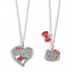 2 Styles Hello Kitty Cartoon Anime Alloy Necklace