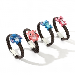 4 Styles Lilo & Stitch Cartoon Alloy Anime Bracelet