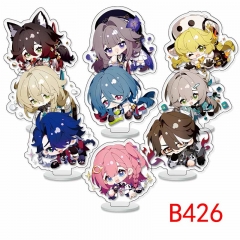 Honkai: Star Rail Cartoon Acrylic Anime Standing Plate