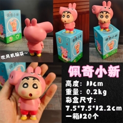 11CM Peppa Pig Crayon Shin-chan Anime PVC Figure Toy Doll