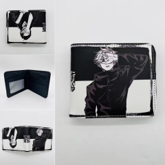 Jujutsu Kaisen Cartoon Pattern Coin Purse Short Anime Wallet