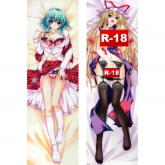 2 Styles 50x160CM Touhou Project Sexy Girl Soft Bolster Body Long Anime Pillow