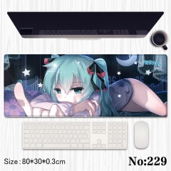 （80*30*0.3cm）2 Styles Hatsune Miku Cartoon Anime Mouse Pad