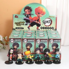 12PCS/SET Demon Slayer: Kimetsu no Yaiba Surprise Blind Box Cartoon Anime PVC Figure