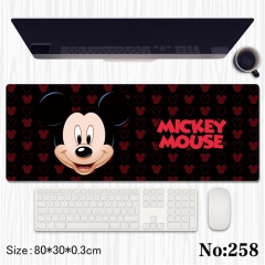 （80*30*0.3cm）2 Styles Mickey Minnie Mouse Cartoon Anime Mouse Pad