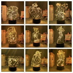 32 Styles JoJo's Bizarre Adventure 16 Colors Changed Lamp Anime Nightlight