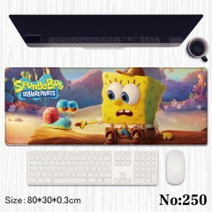 （80*30*0.3cm）SpongeBob SquarePants Cartoon Anime Mouse Pad