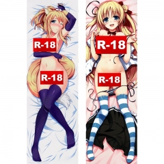 50x160CM Dog Days Sexy Girl Soft Bolster Body Long Anime Pillow