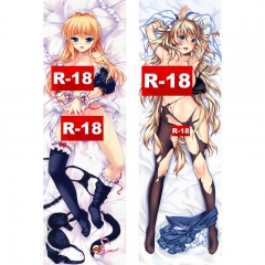 50x160CM Dead Mount Death Play Sexy Girl Soft Bolster Body Long Anime Pillow