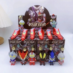 12 PCS/SET Ultraman Surprise Blind Box Cartoon Anime PVC Figures Keychain