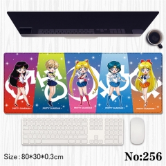 （80*30*0.3cm）Pretty Soldier Sailor Moon Cartoon Anime Mouse Pad