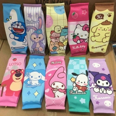 10 Styles 6PCS/SET Sanrio Kuromi Cinnamoroll Hello Kitty Cartoon Anime Pencil Bag