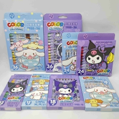 4 Styles 12PCS/SET Sanrio Kuromi My Melody Cinnamoroll Hello Kitty Cartoon Anime The brush Pen