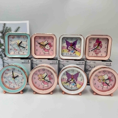2 Styles 12PCS/SET Sanrio Kuromi My Melody Cinnamoroll Hello Kitty Cartoon Anime Clock