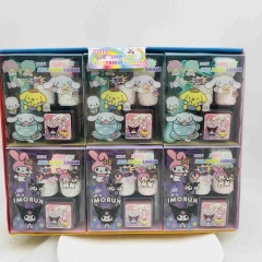 18PCS/SET Sanrio Kuromi My Melody Cinnamoroll Hello Kitty Cartoon Anime Seal Stamp