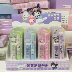 24PCS/SET Sanrio Kuromi My Melody Cinnamoroll Cartoon Pattern Anime Pencil