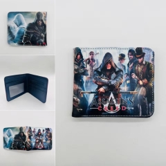 2 Styles Assassin's Creed Cartoon Pattern Coin Purse Short Anime Wallet