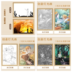 4 Styles Natsume Yuujinchou 3 Colors Changed Photo Frame Picture Lamp Anime Nightlight【USB】