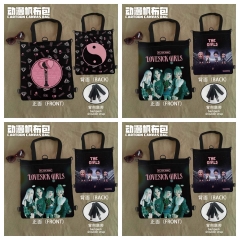 3 Styles K-POP BLACKPINK Cartoon Canvas Anime Shopping Bag