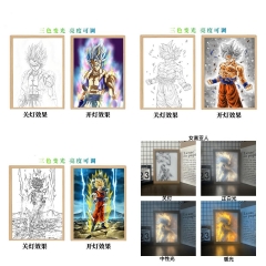 5 Styles Dragon Ball Z 3 Colors Changed Photo Frame Picture Lamp Anime Nightlight【USB】