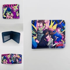 JoJo's Bizarre Adventure Cartoon Pattern Coin Purse Short Anime Wallet