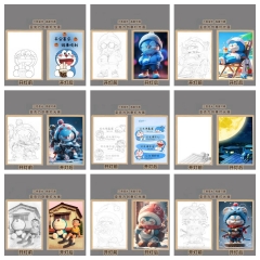 11 Styles Doraemon 3 Colors Changed Photo Frame Picture Lamp Anime Nightlight（USB）