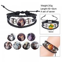 3 Styles (Replaceable Pattern) Mo Dao Zu Shi Cartoon Anime Bracelet Wristband