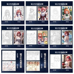 11 Styles The Quintessential Quintuplets 3 Colors Changed Photo Frame Picture Lamp Anime Nightlight