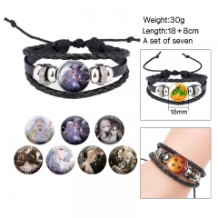 3 Styles (Replaceable Pattern) Thrilling trainee Cartoon Anime Bracelet Wristband