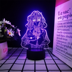 3 Styles Violet Evergarden Cartoon 3D Anime Nightlight(16 Colors Remote Control)