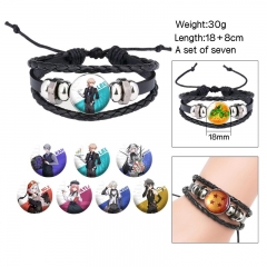 3 Styles (Replaceable Pattern) Gray Raven: Punishing Cartoon Anime Bracelet Wristband