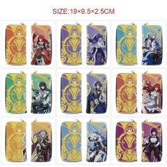 14 Styles Honkai: Star Rail Cartoon Zipper PU Anime Long Wallet Purse