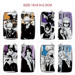 6 Styles Bleach Cartoon Zipper PU Anime Long Wallet Purse