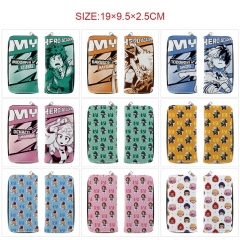 11 Styles My Hero Academia Cartoon Zipper PU Anime Long Wallet Purse