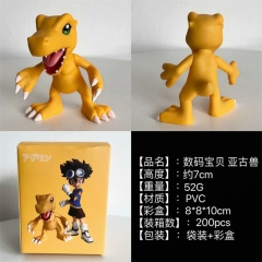 7CM Digital Monster Agumon Anime PVC Figure Toy Doll