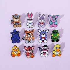 12 Styles Five Nights at Freddy's Cartoon Anime Alloy Pin Brooch